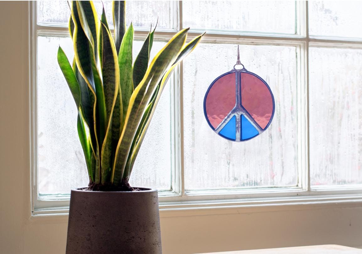 Peace Sign Suncatcher