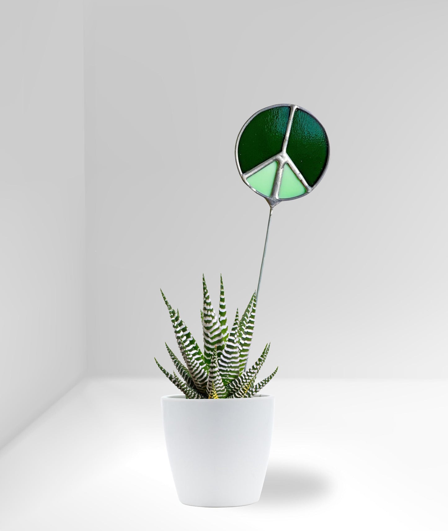 Peace Sign Plant Stake