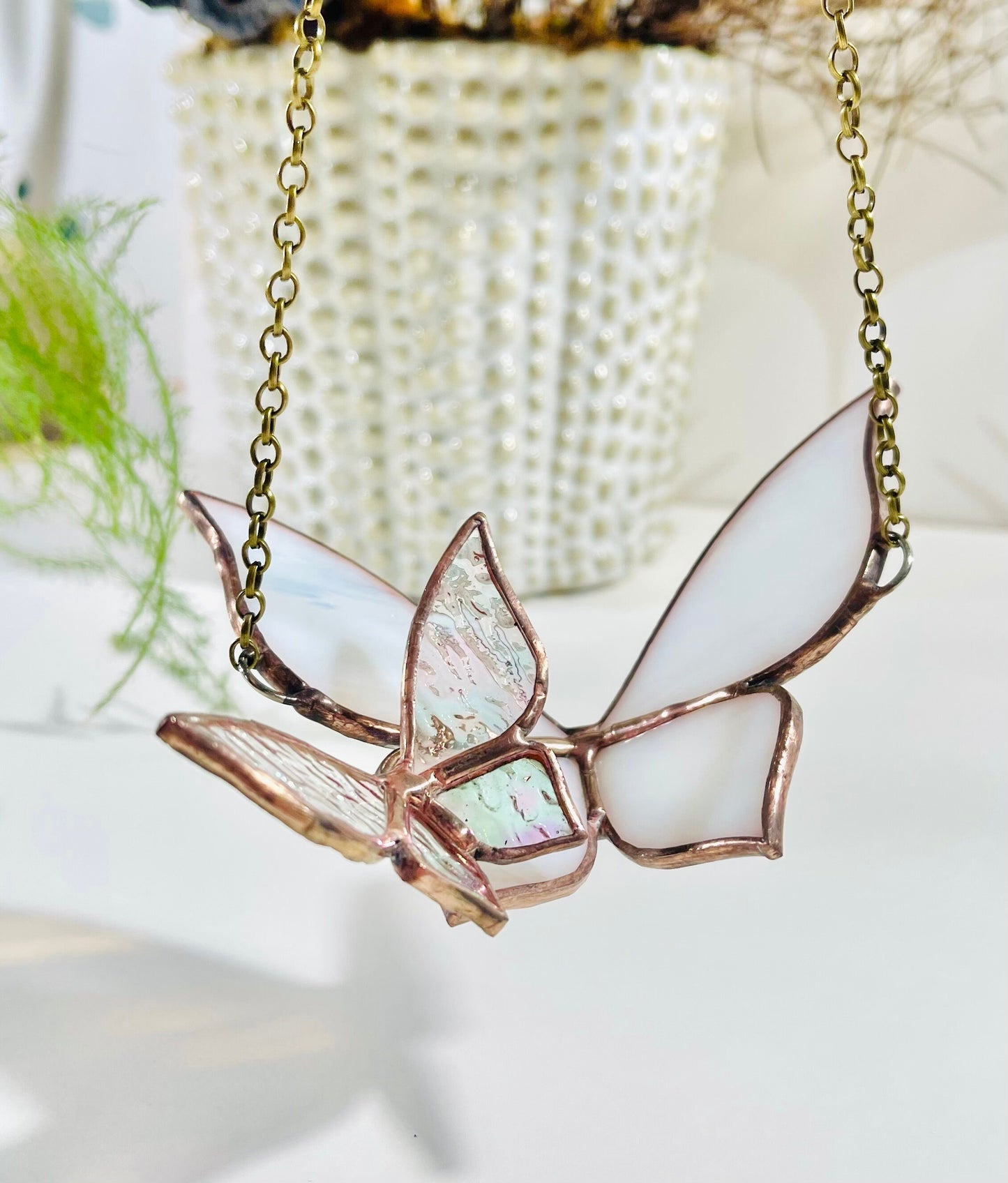 Glass Butterfly in Flight
