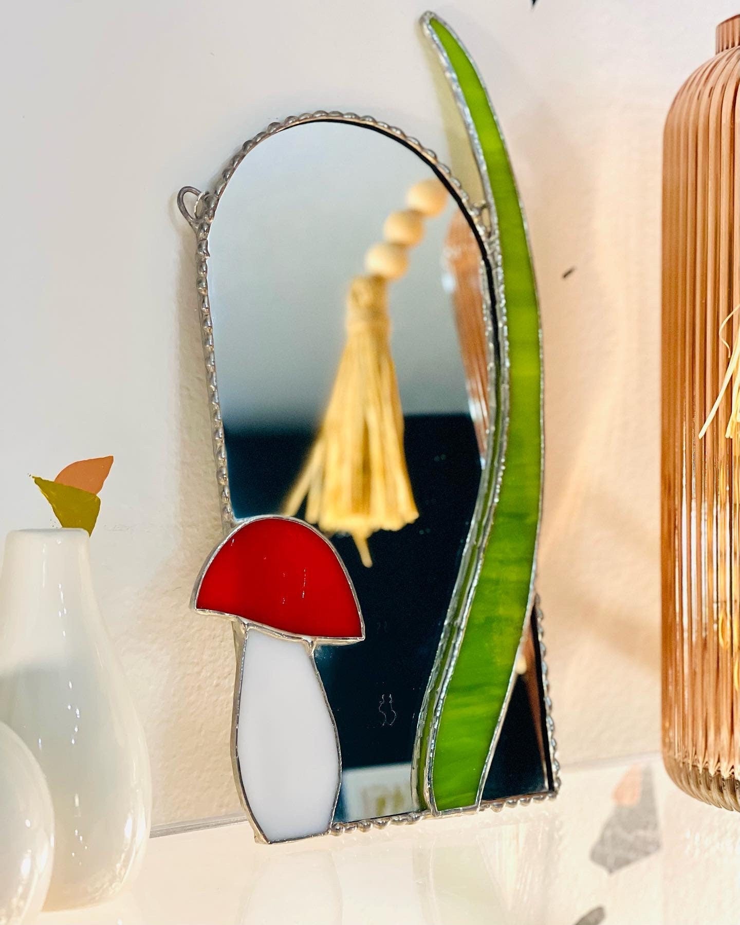 Small Mushroom Accent Mirror