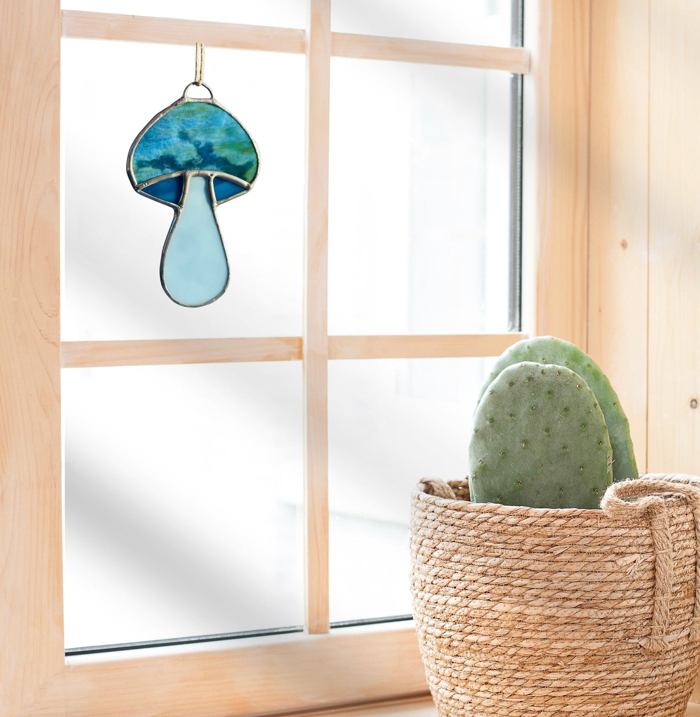 Stained Glass Mushroom Suncatchers