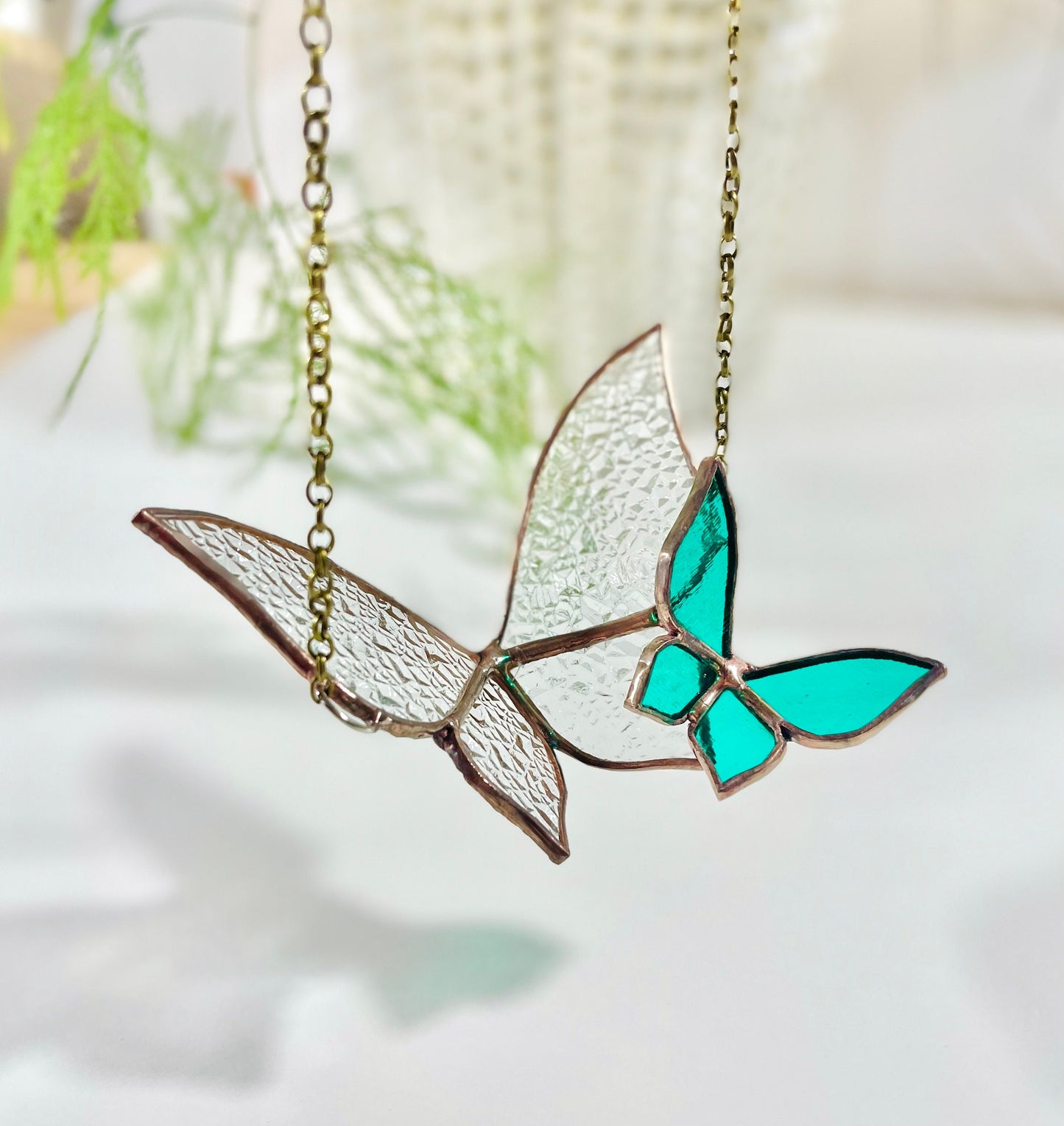 Glass Butterfly in Flight