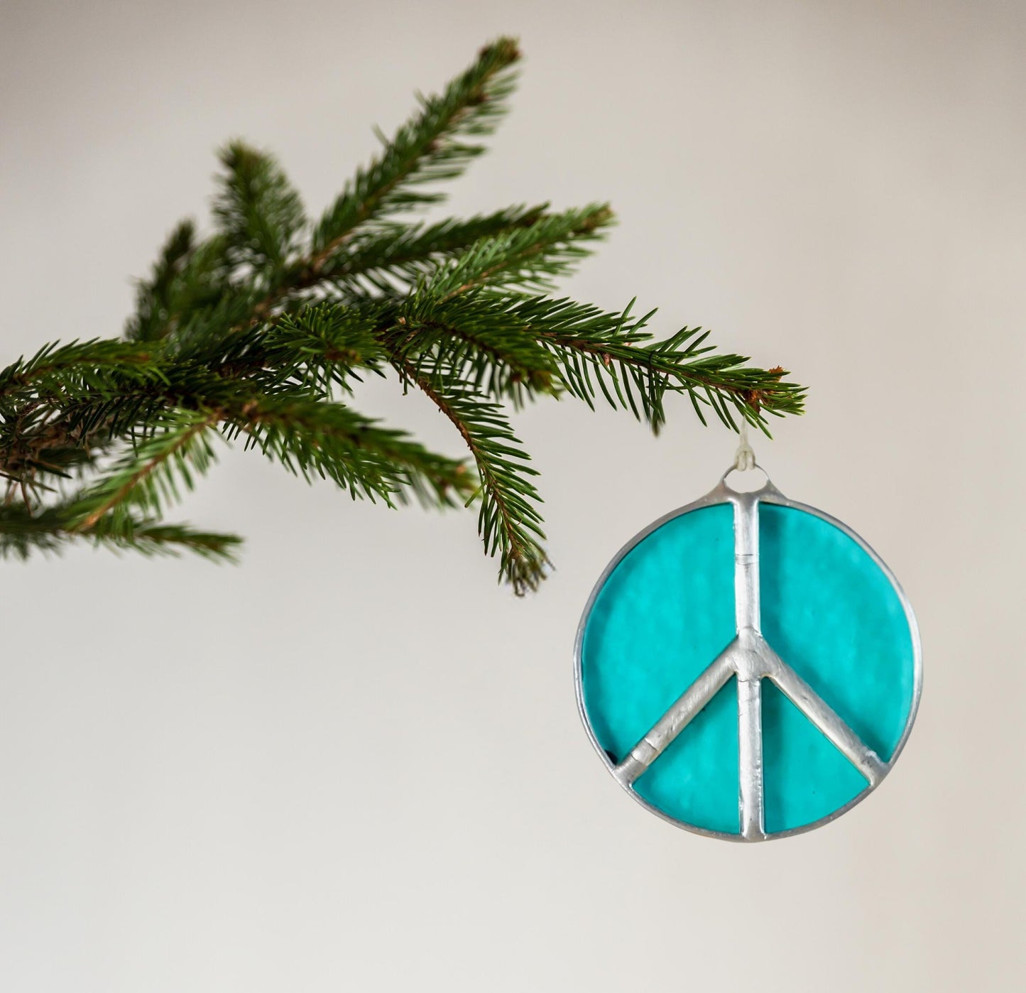 Peace Sign Christmas Ornament