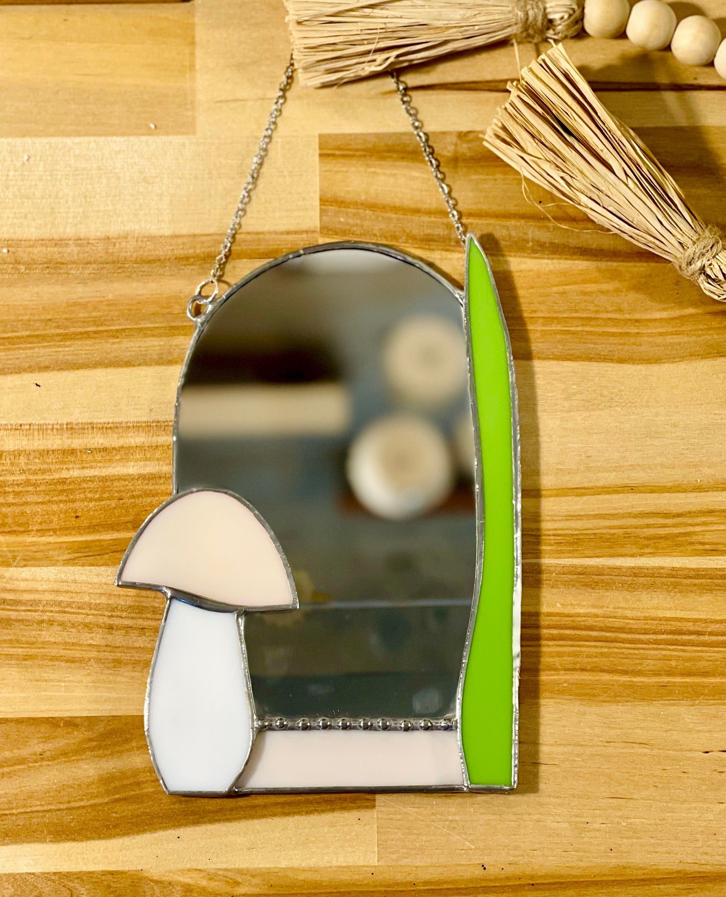 Small Mushroom Accent Mirror