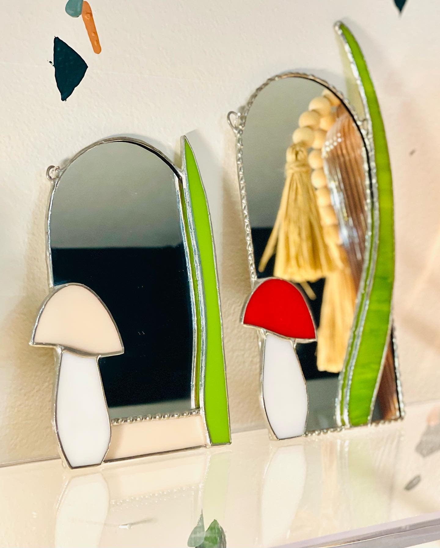 Small Mushroom Accent Mirror