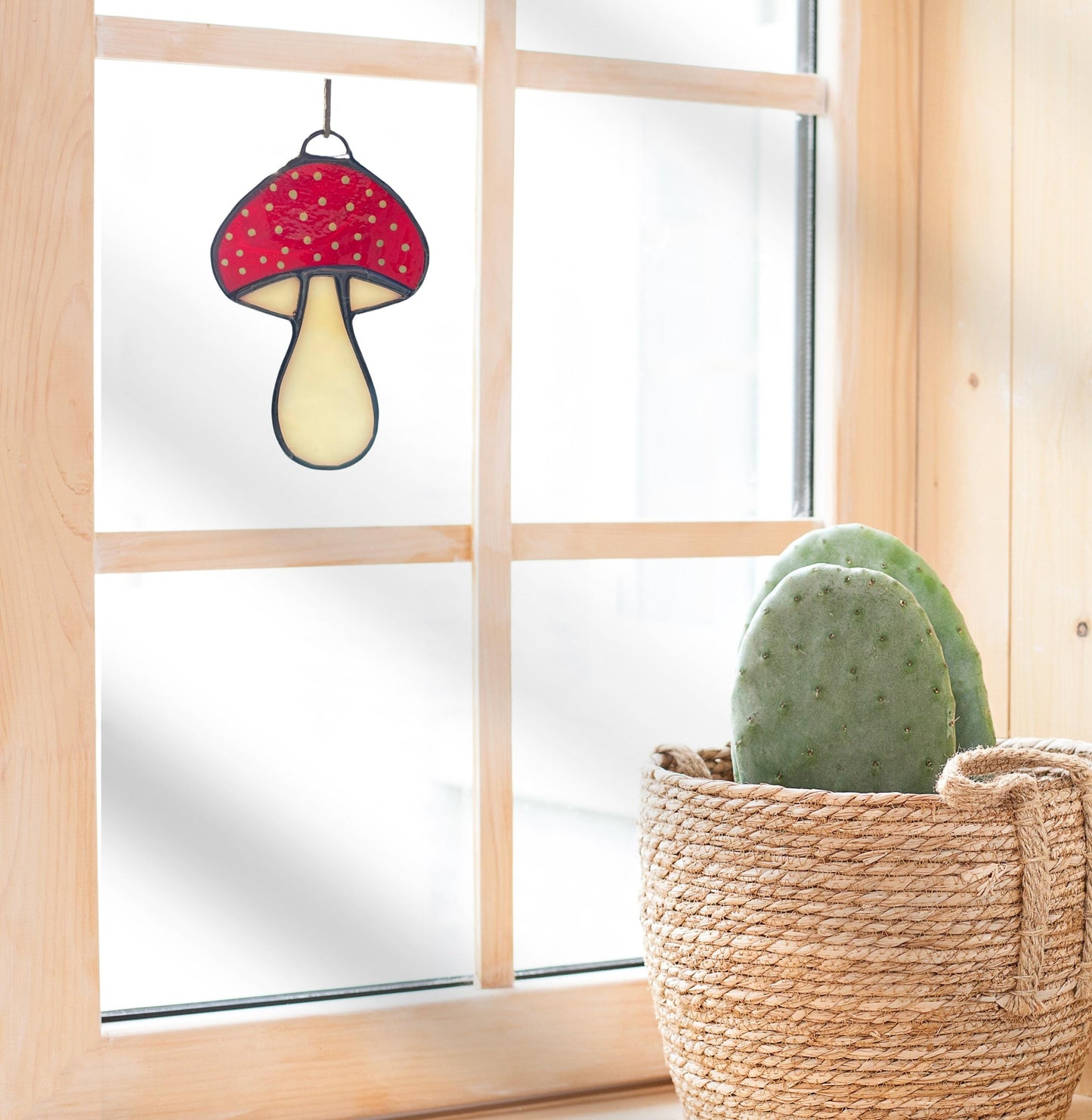 Stained Glass Mushroom Suncatchers