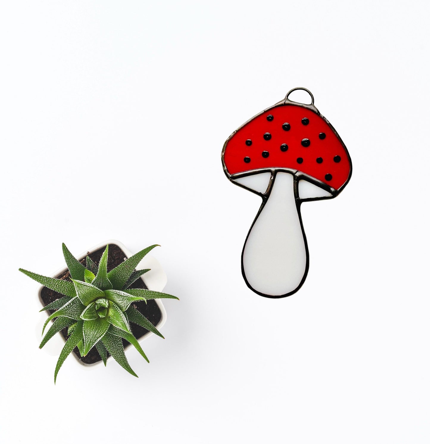 Stained Glass Mushroom Suncatchers
