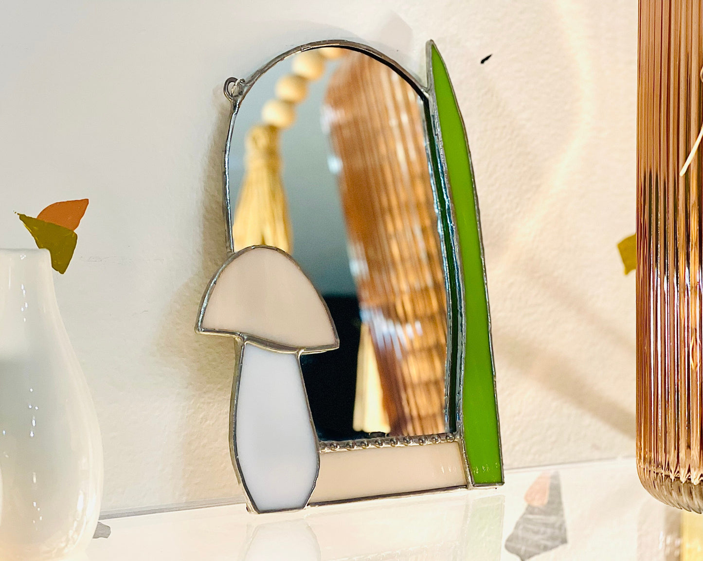 Small Mushroom Accent Mirror