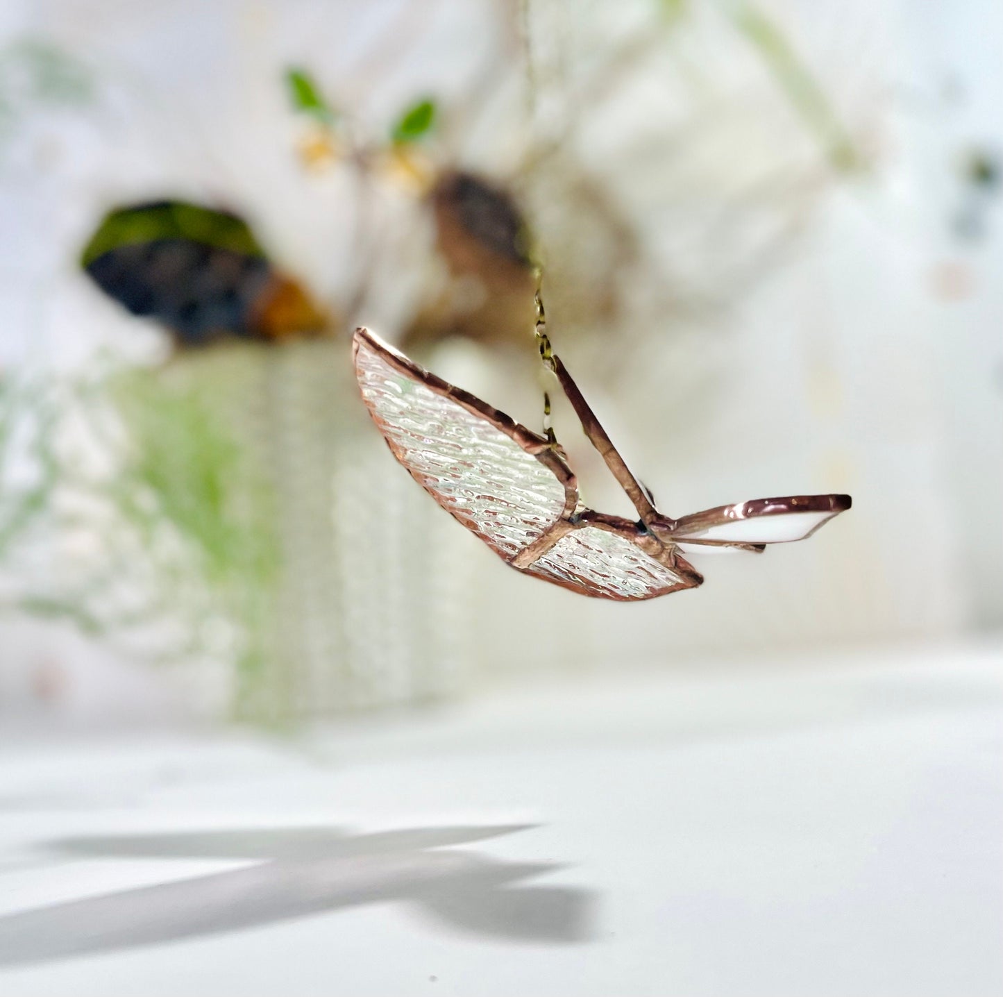 Glass Butterfly in Flight