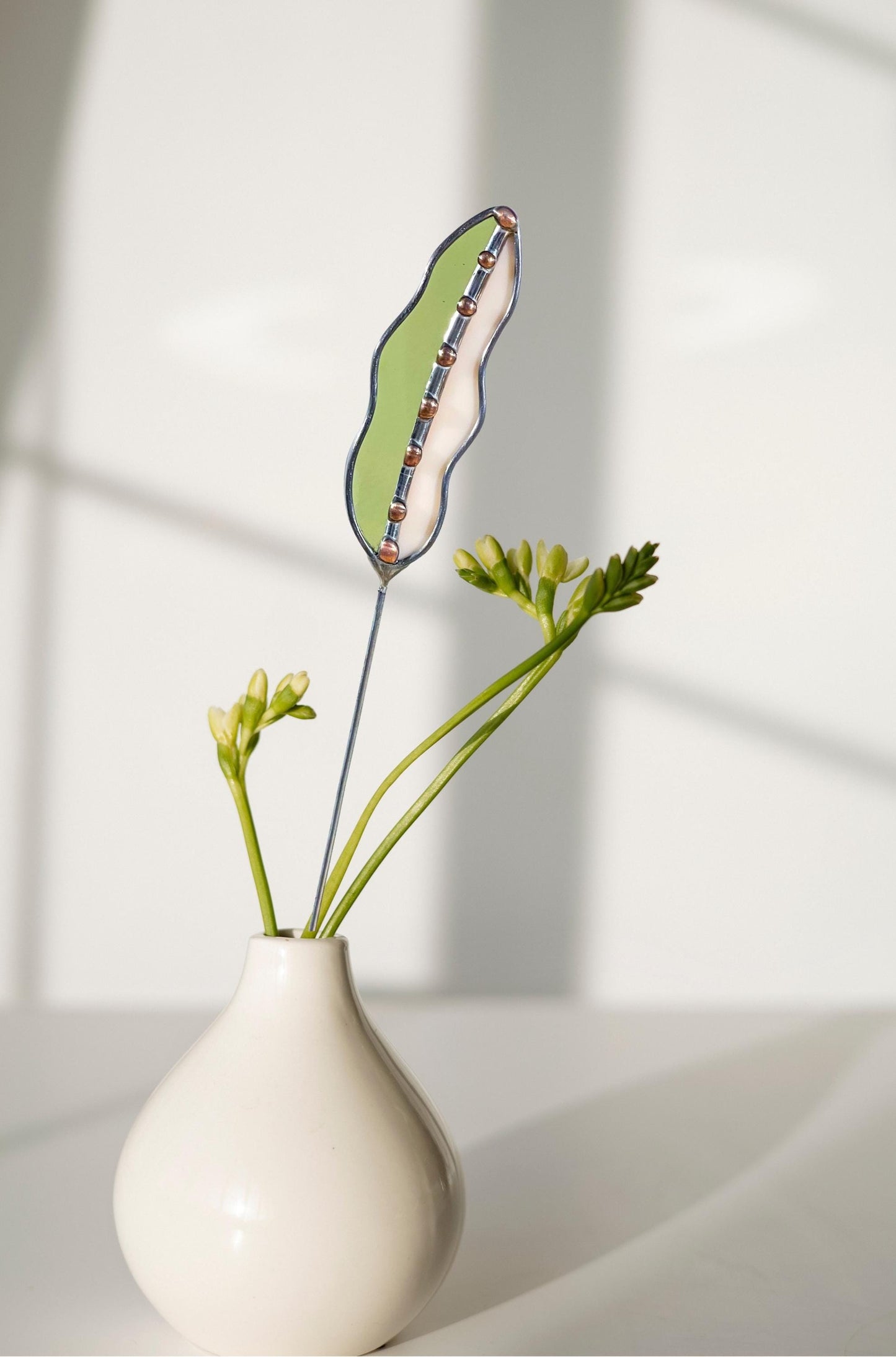 Glass Seed Pod Plant Stakes