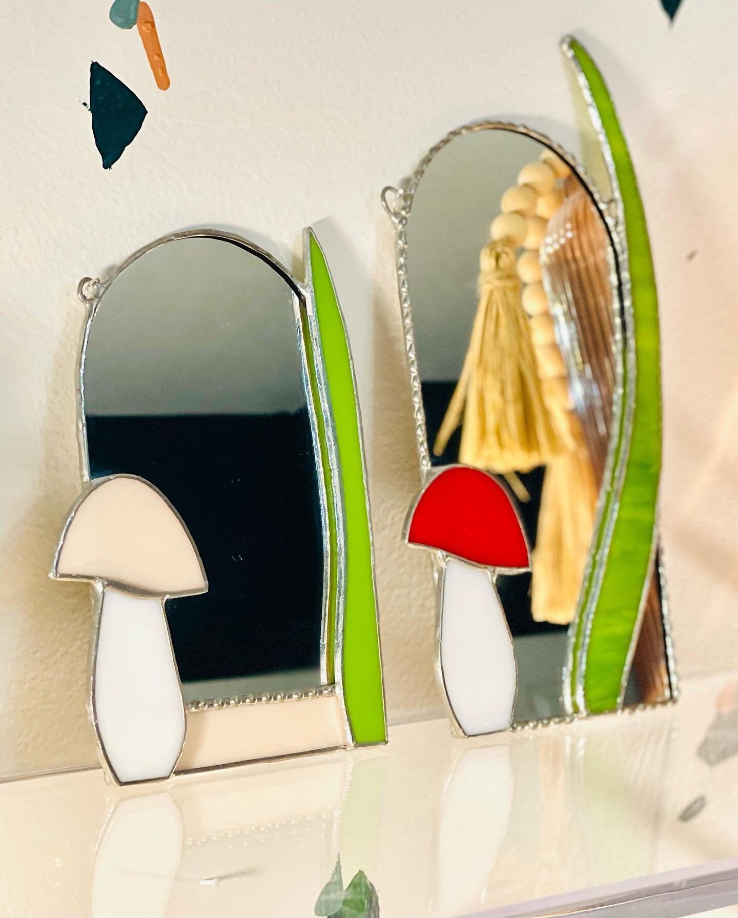 Small Mushroom Accent Mirror