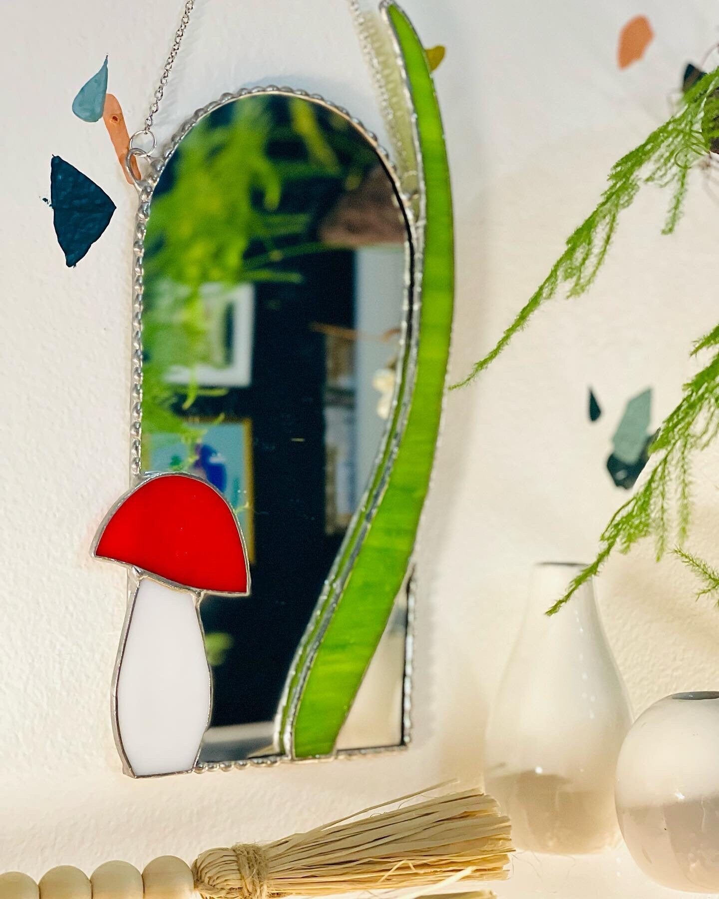 Small Mushroom Accent Mirror