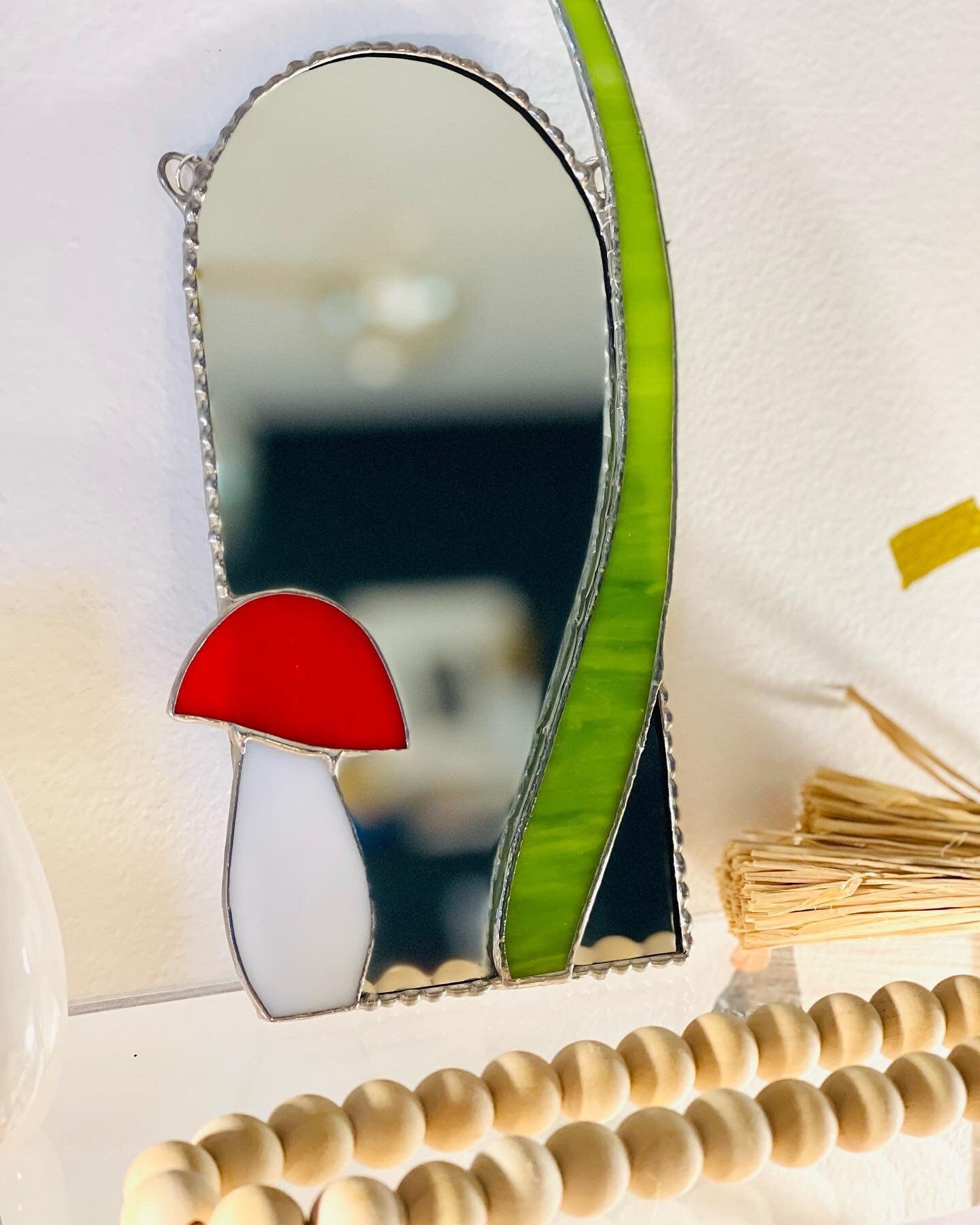 Small Mushroom Accent Mirror