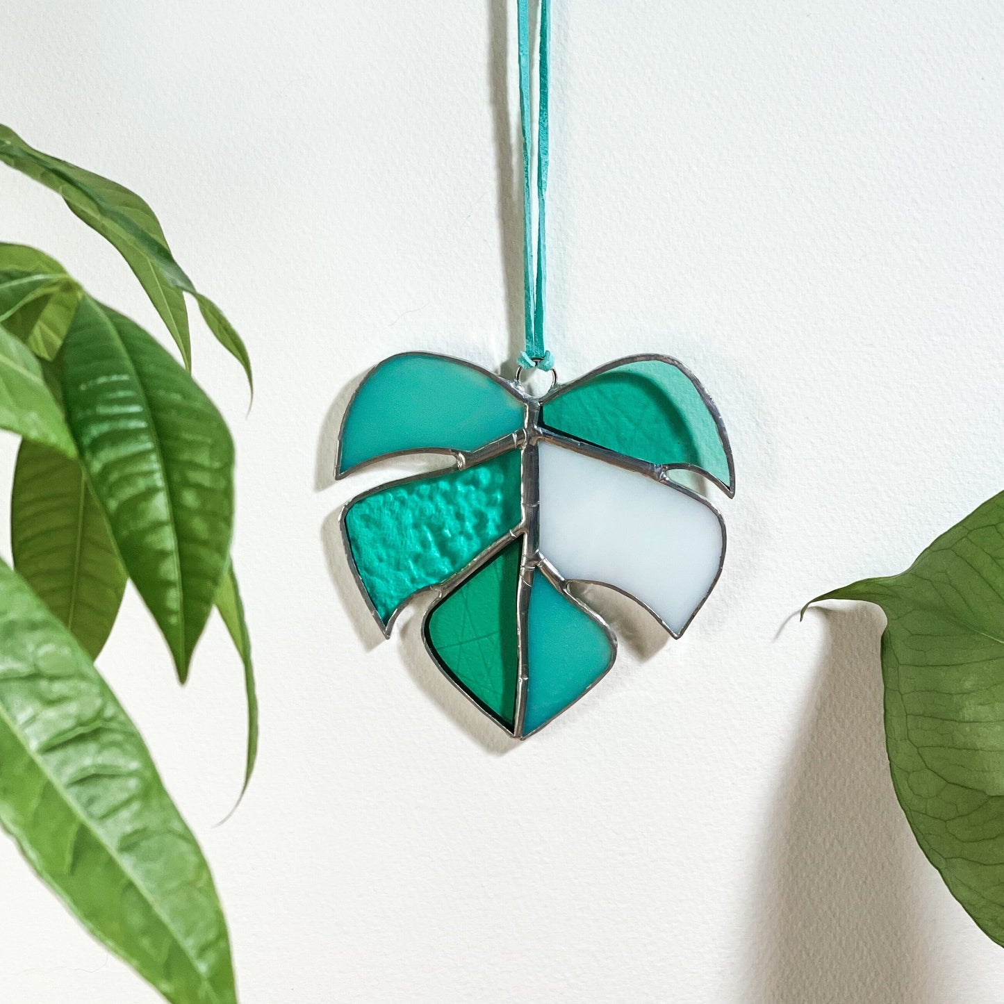 Mini Monstera Glass Sun Catcher