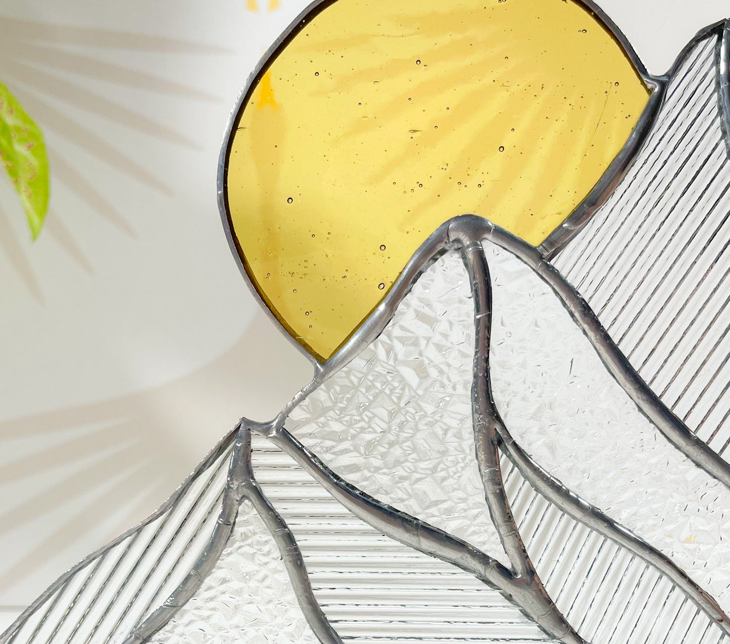Stained Glass Mountain Scape