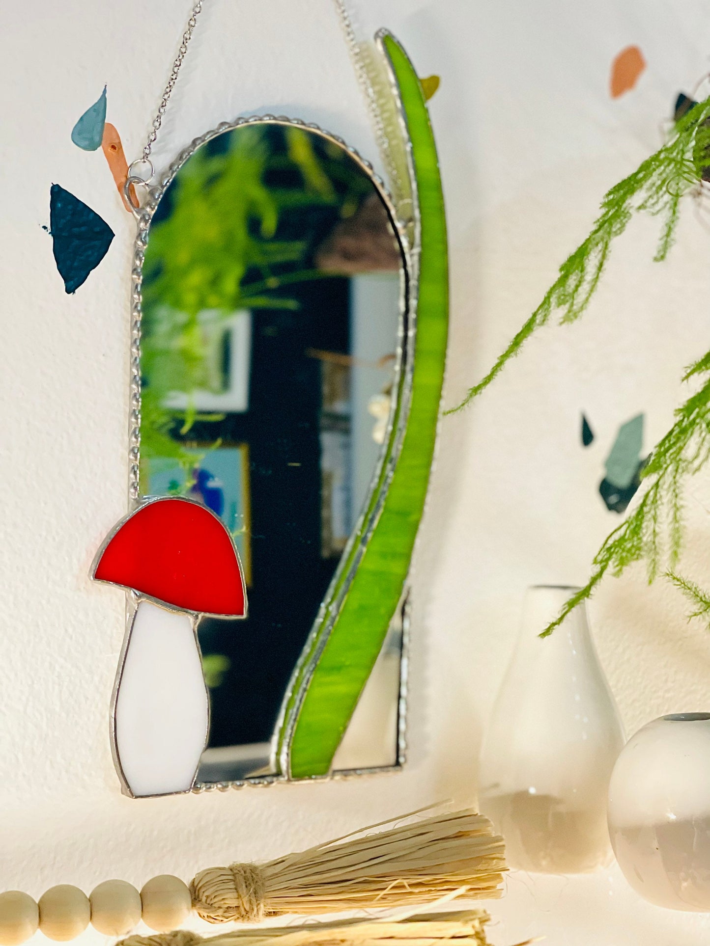 Small Mushroom Accent Mirror
