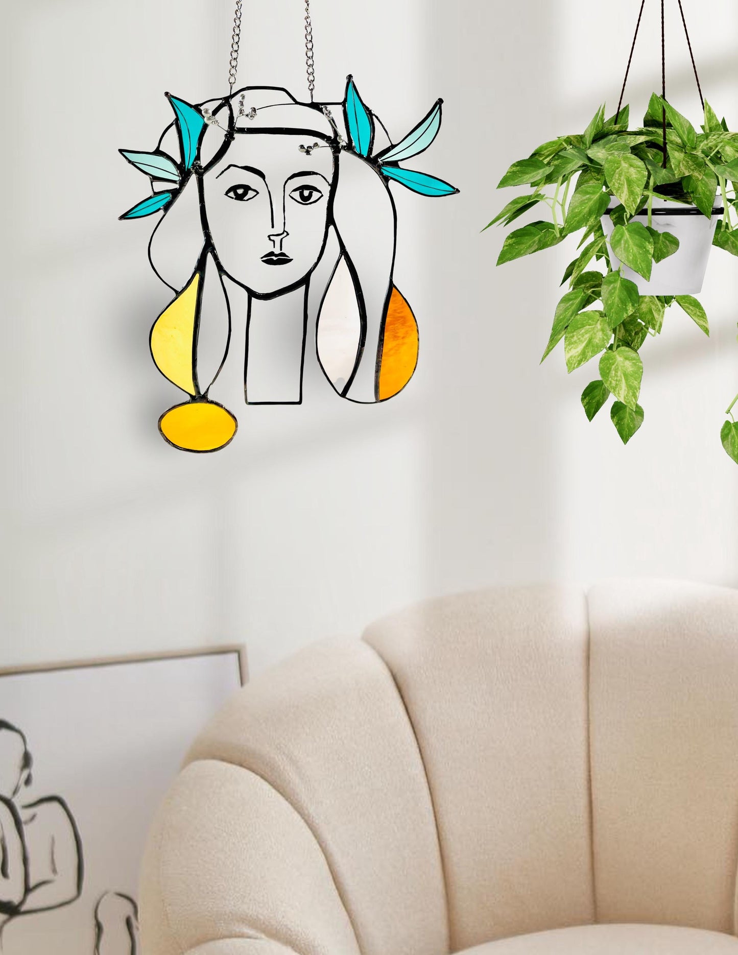 Pablo Picasso Stained Glass Art