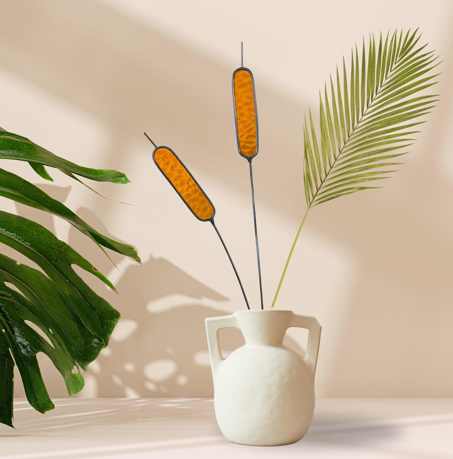 Glass Cattail Stems