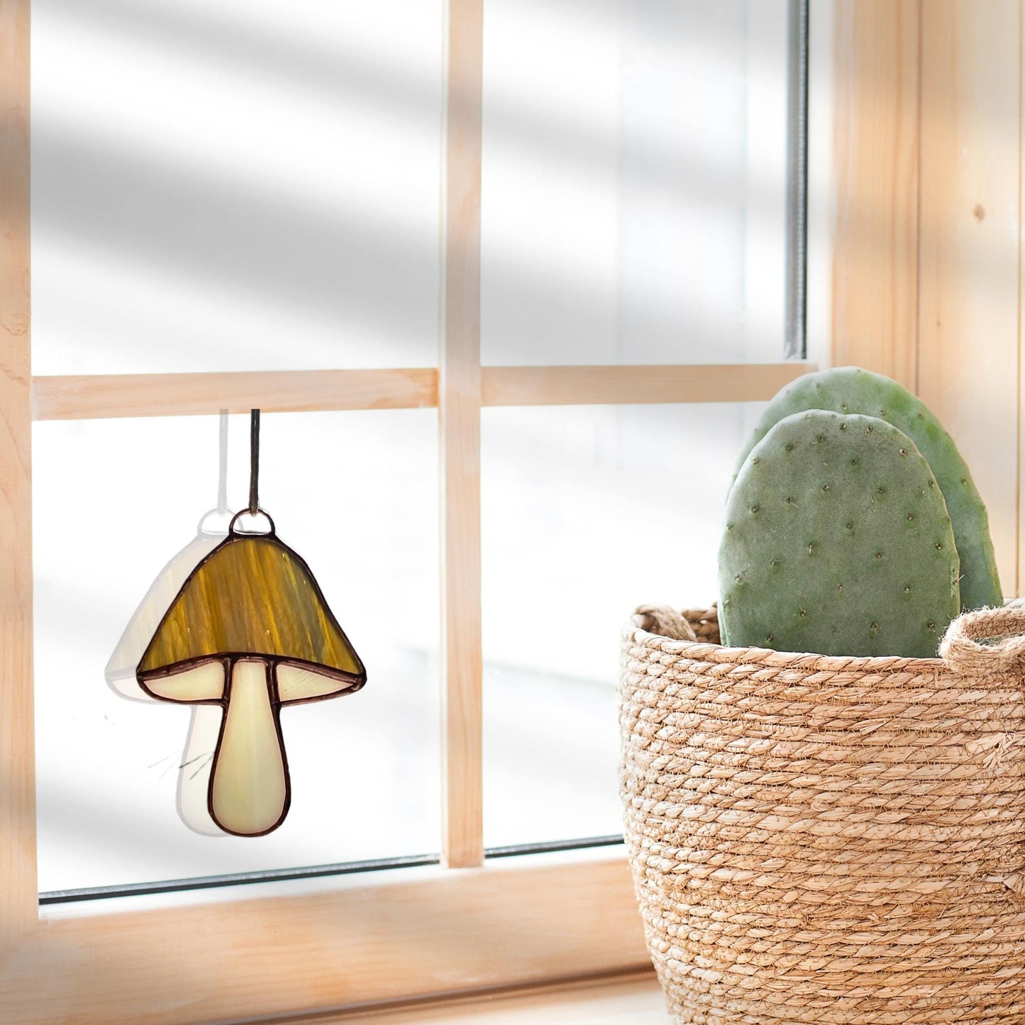 Stained Glass Mushroom Suncatchers