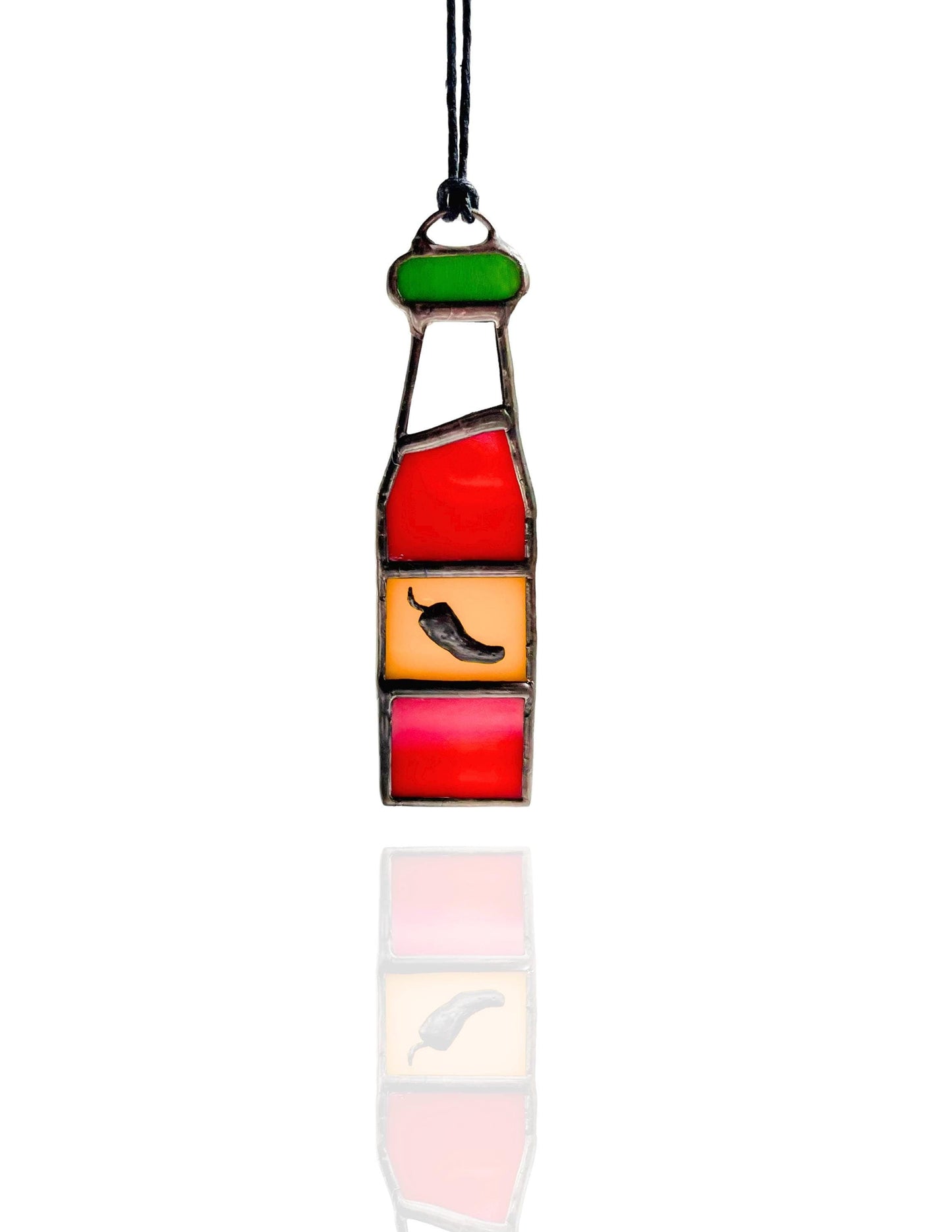Hot Sauce Bottle Suncatcher