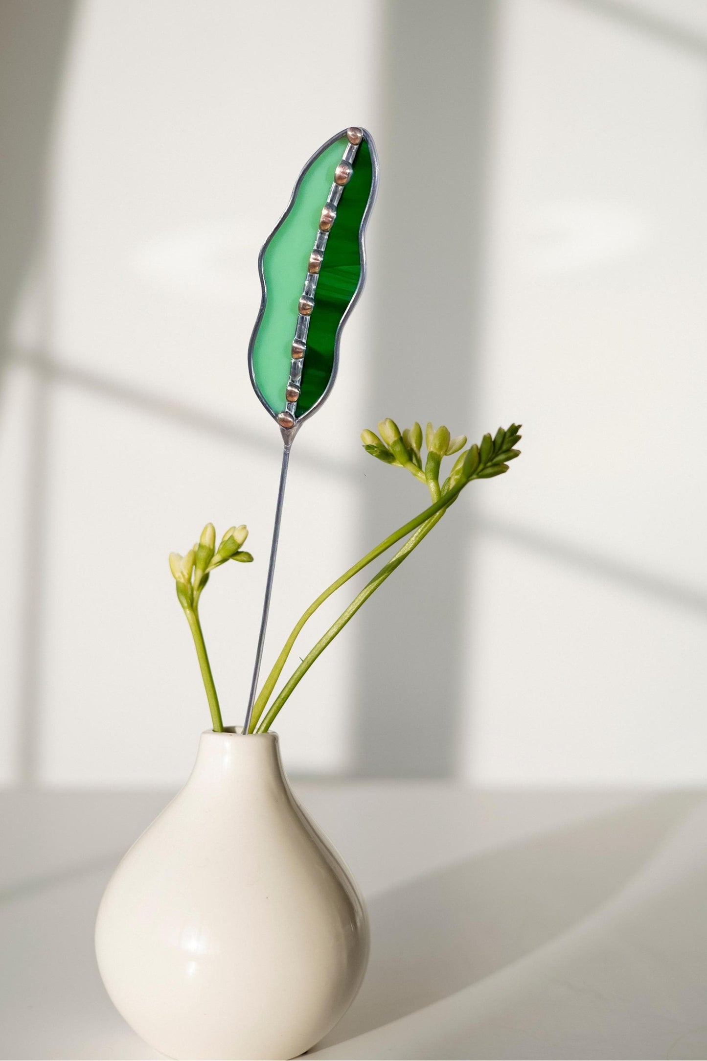 Glass Seed Pod Plant Stakes
