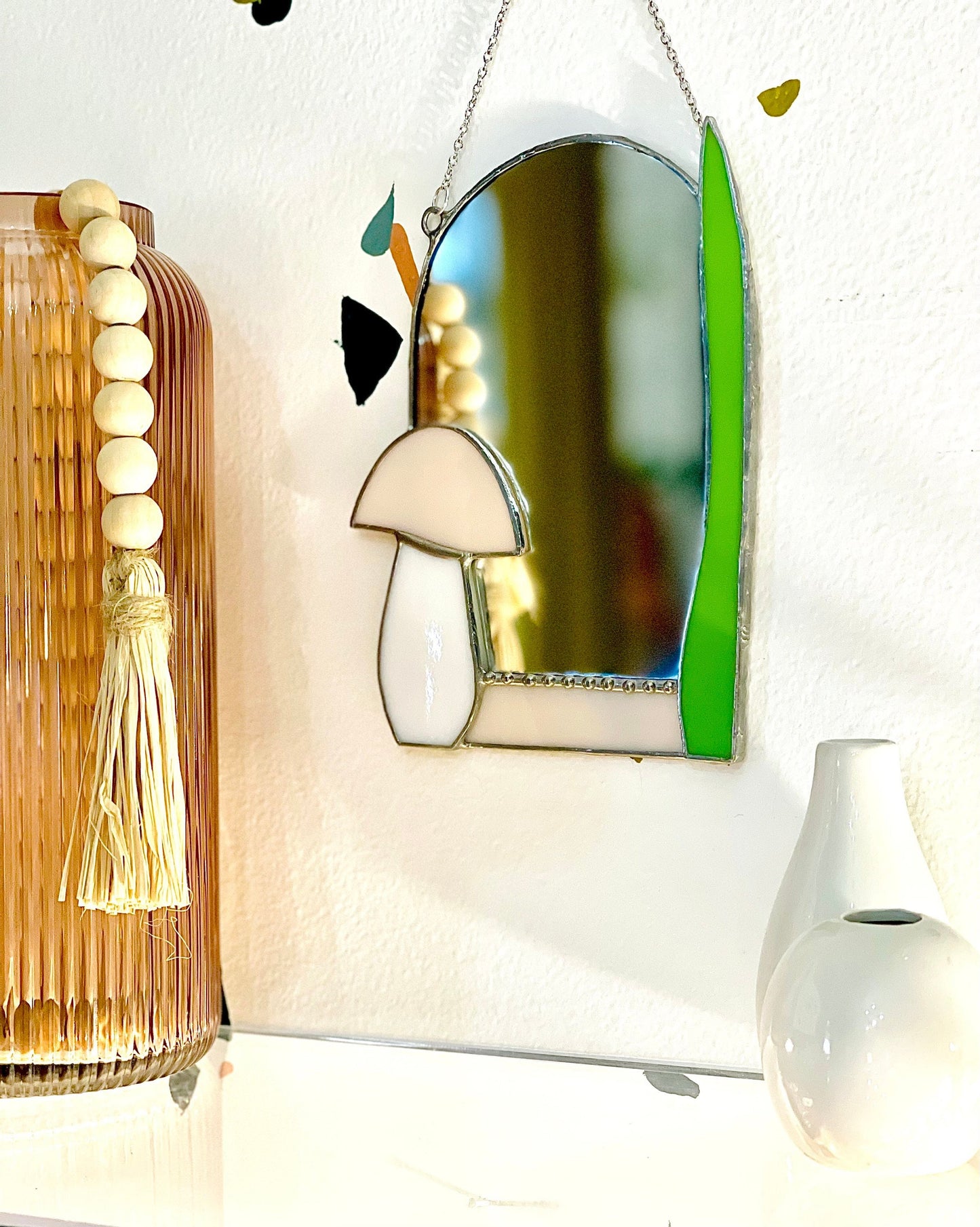 Small Mushroom Accent Mirror