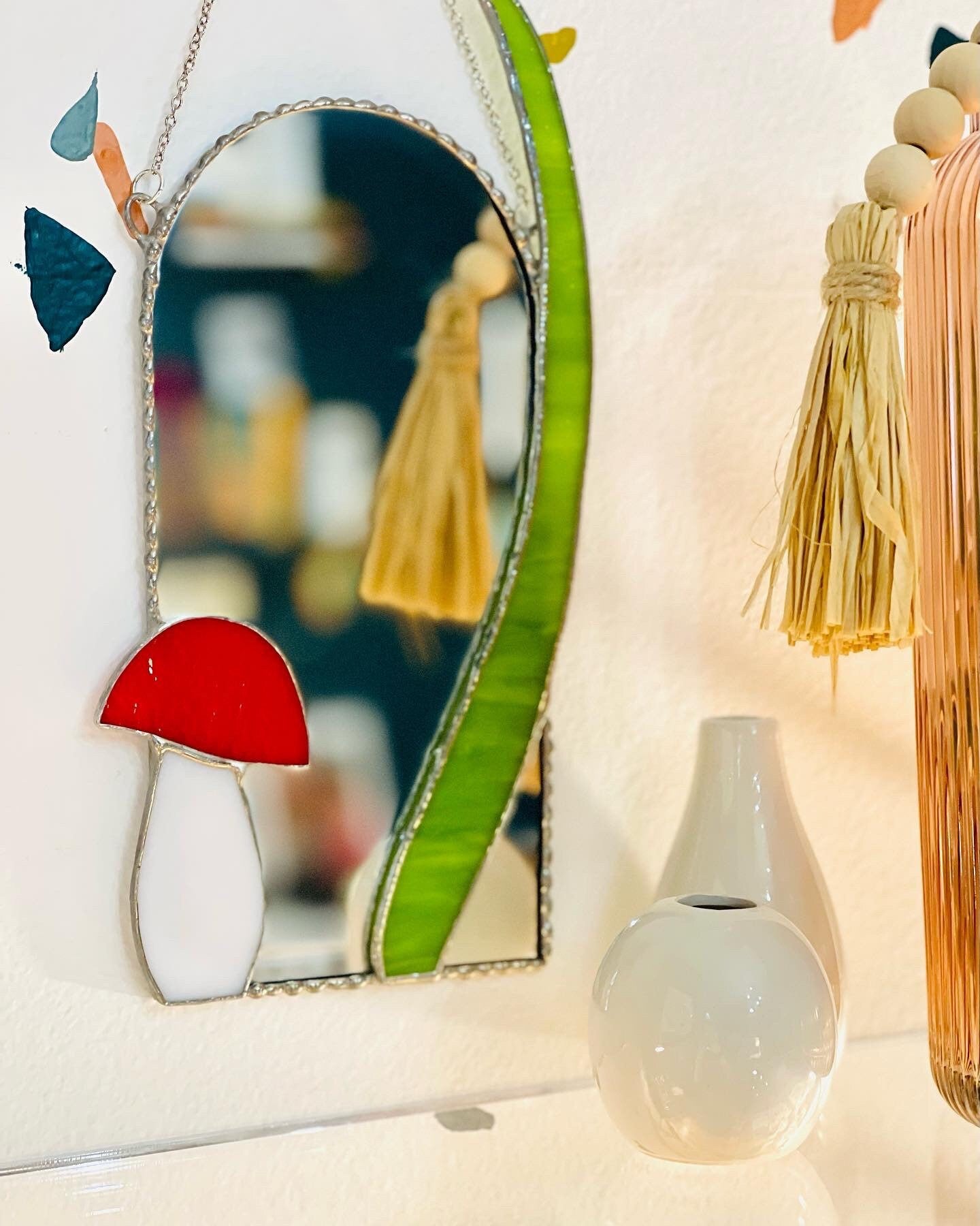 Small Mushroom Accent Mirror