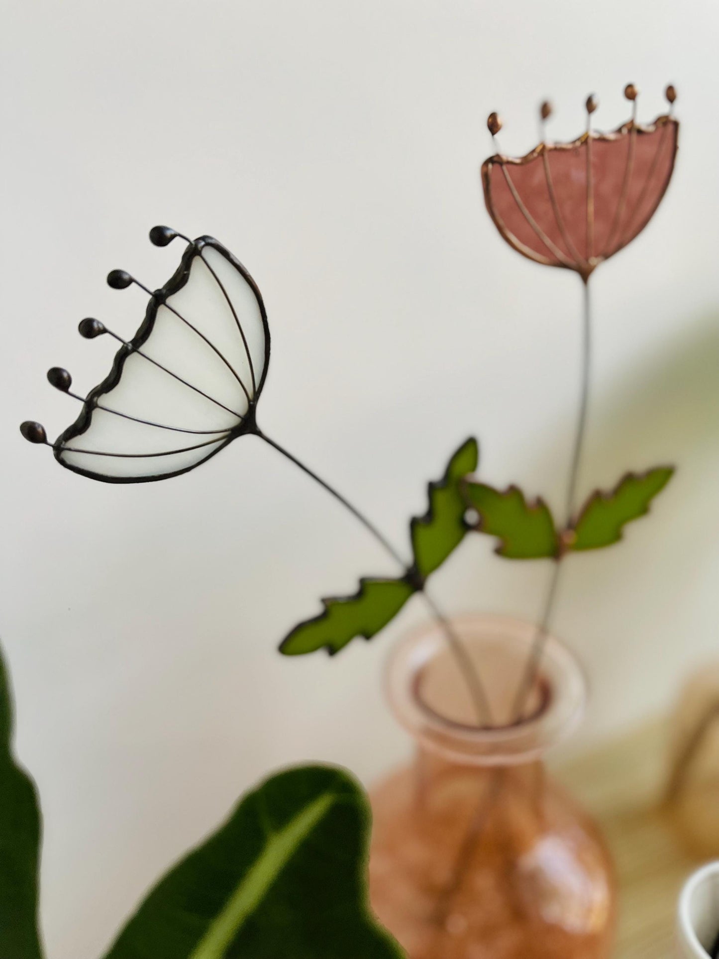 Glass Queen Anne's Lace Stem