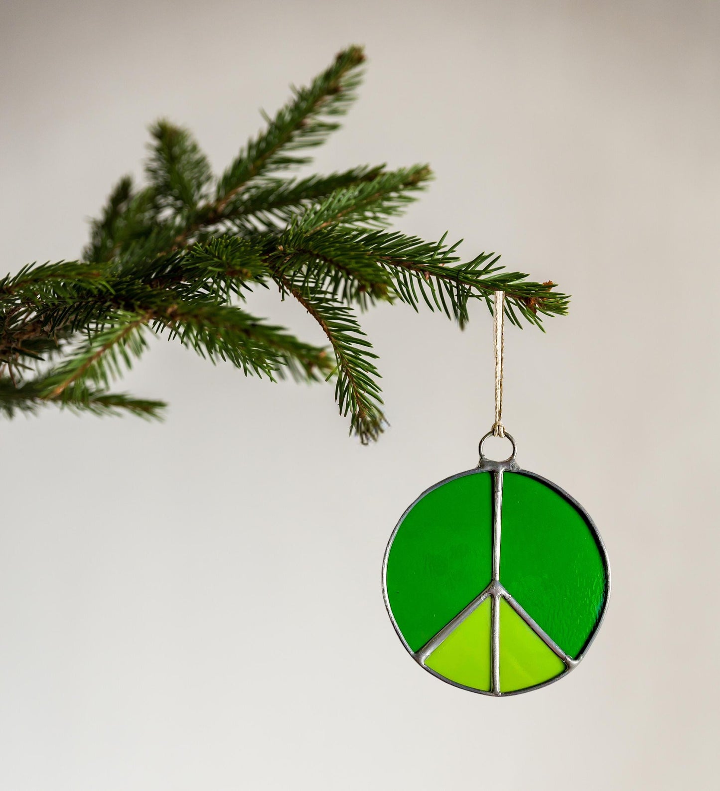 Peace Sign Christmas Ornament