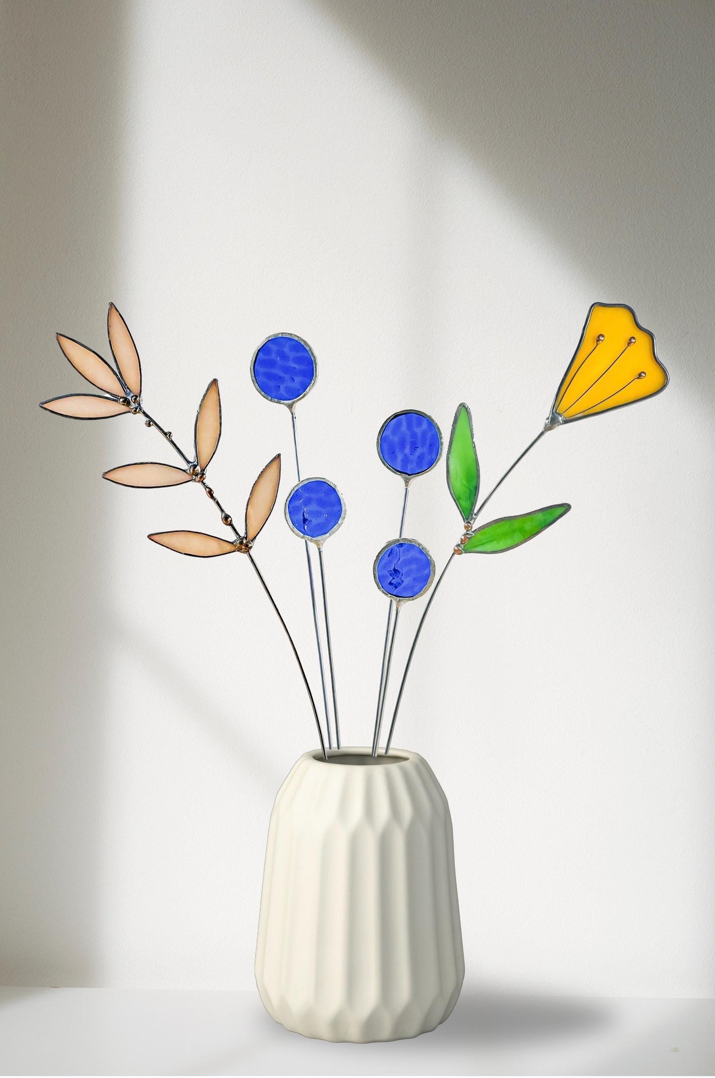 Stained Glass Floral Arrangement