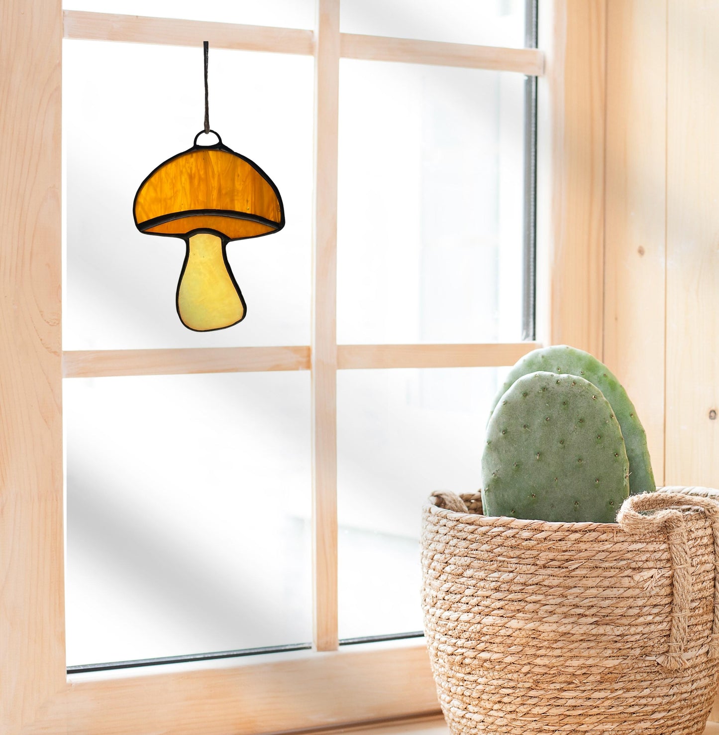 Stained Glass Mushroom Suncatchers