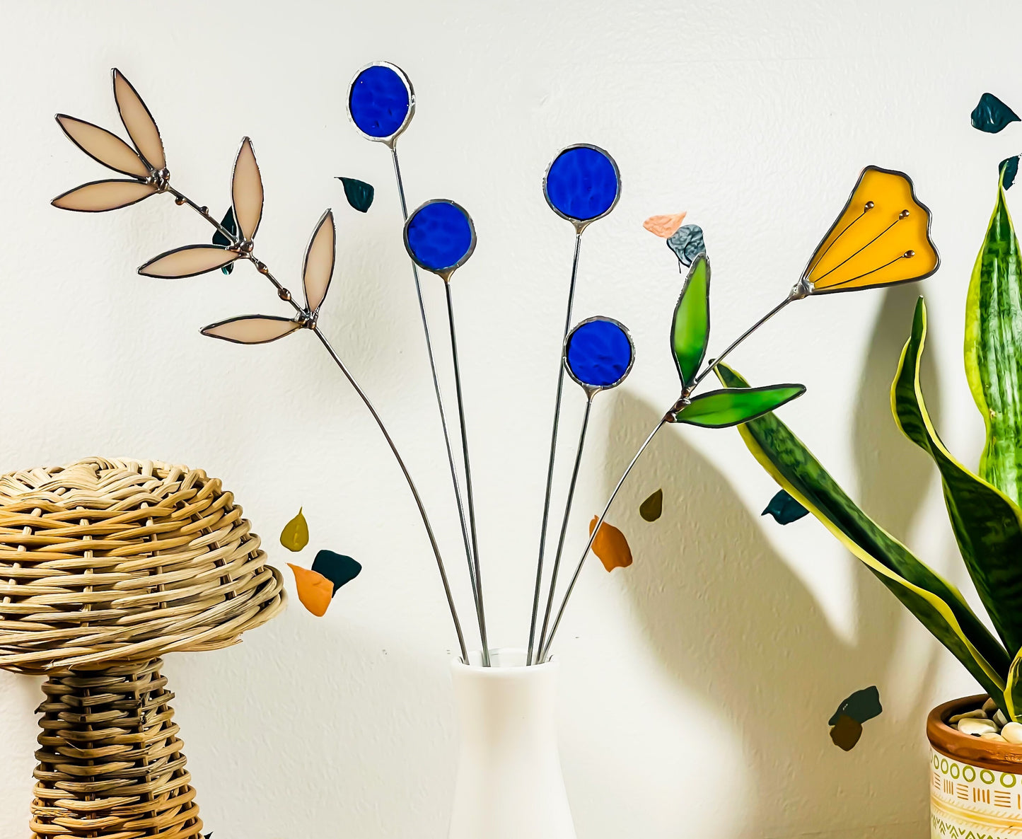 Stained Glass Floral Arrangement