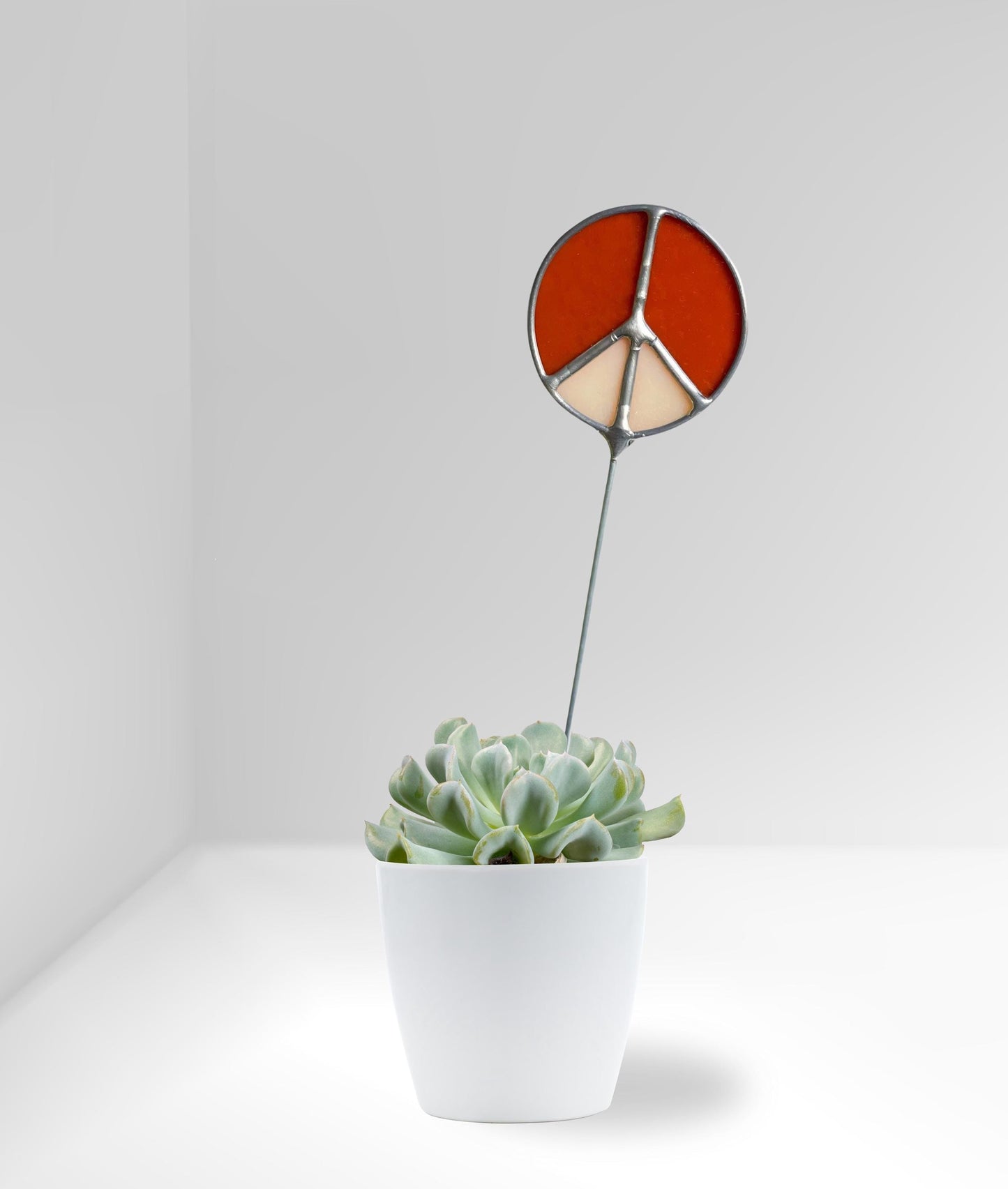 Peace Sign Plant Stake