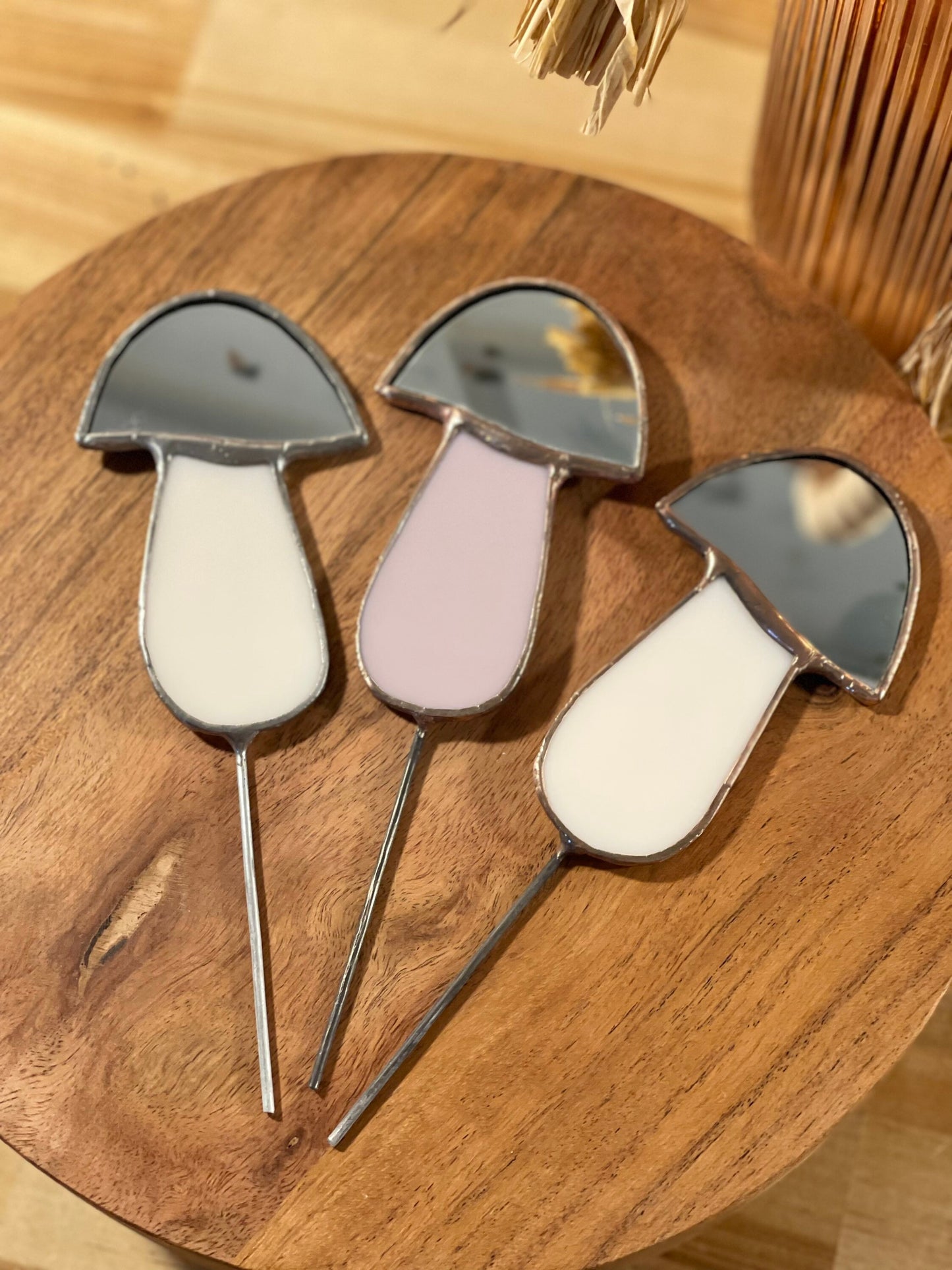 Mirror Mushroom Plant Stake