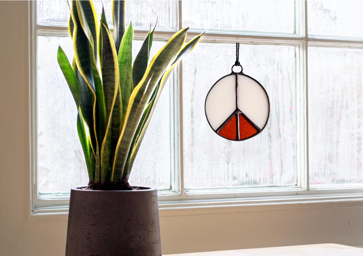 Peace Sign Suncatcher