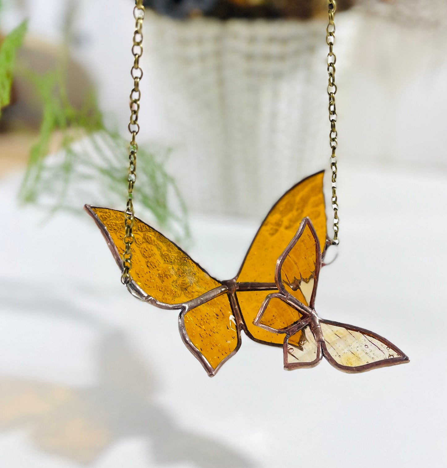 Glass Butterfly in Flight
