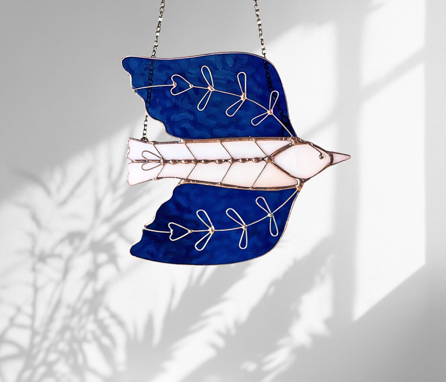 Stained Glass Folk Art Bird