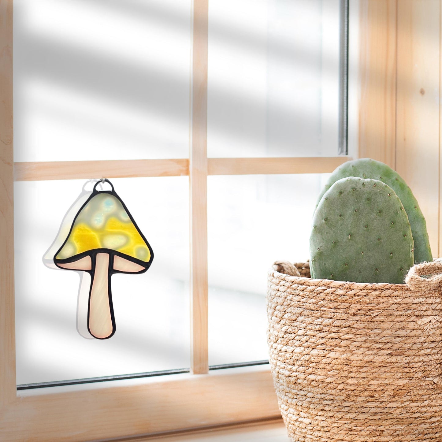 Stained Glass Mushroom Suncatchers
