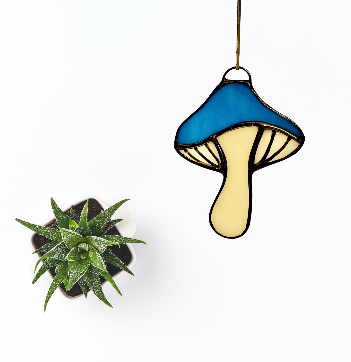 Stained Glass Mushroom Suncatchers