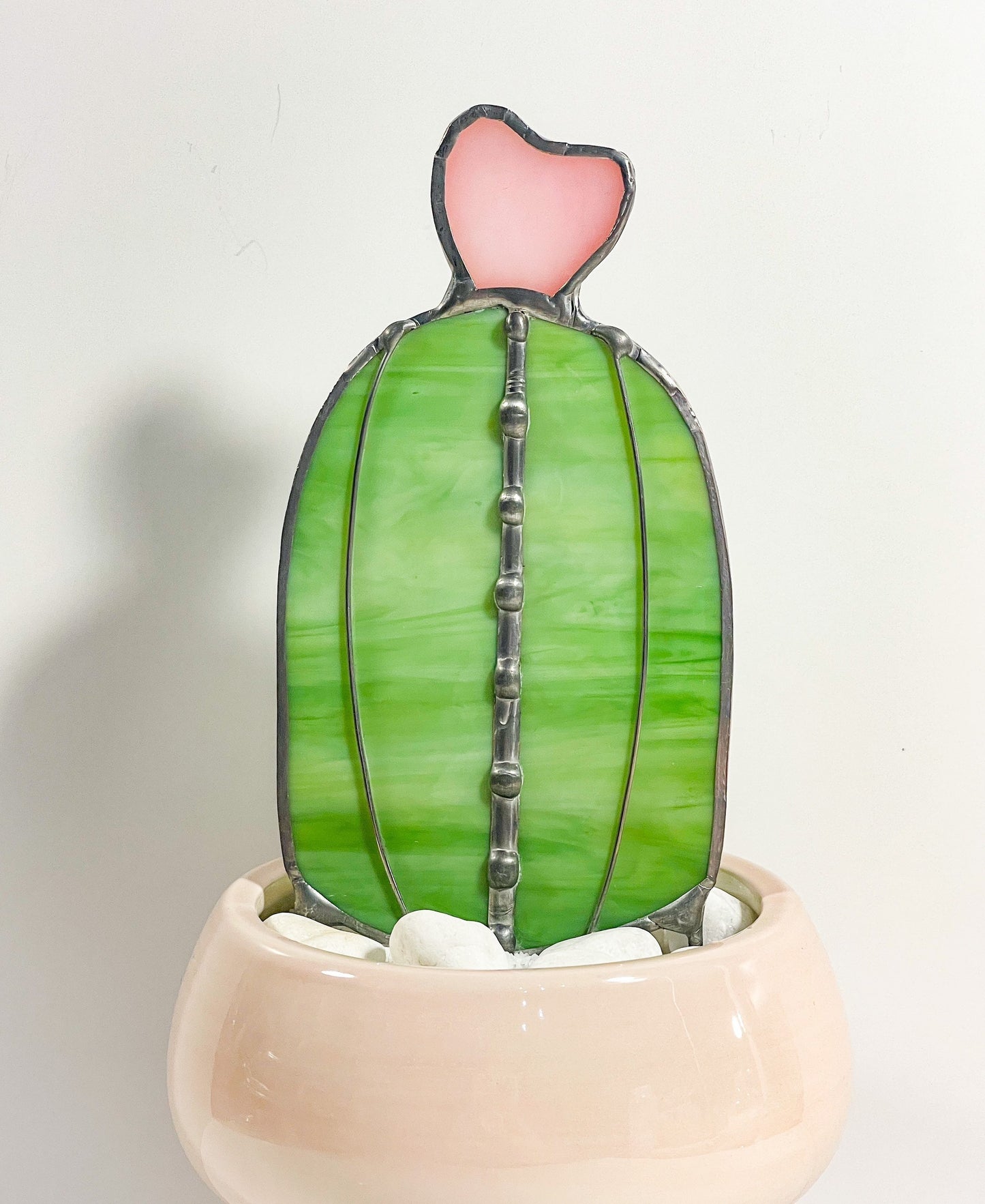 Baby Barrel Glass Cactus