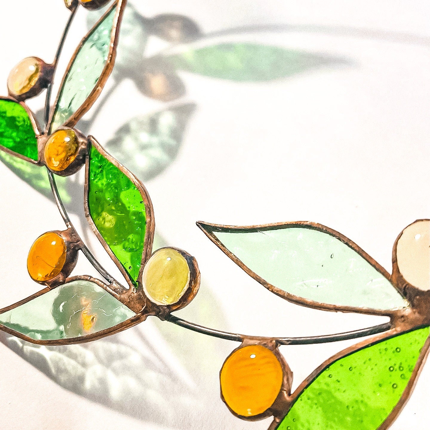 Stained Glass Flora Wreath