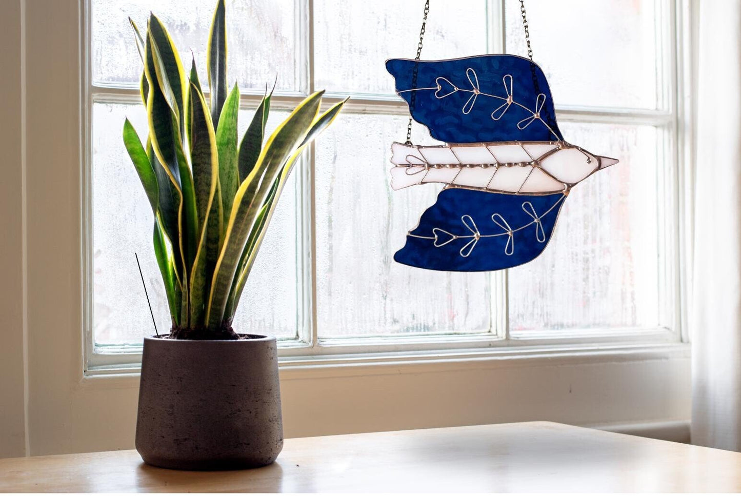 Stained Glass Folk Art Bird