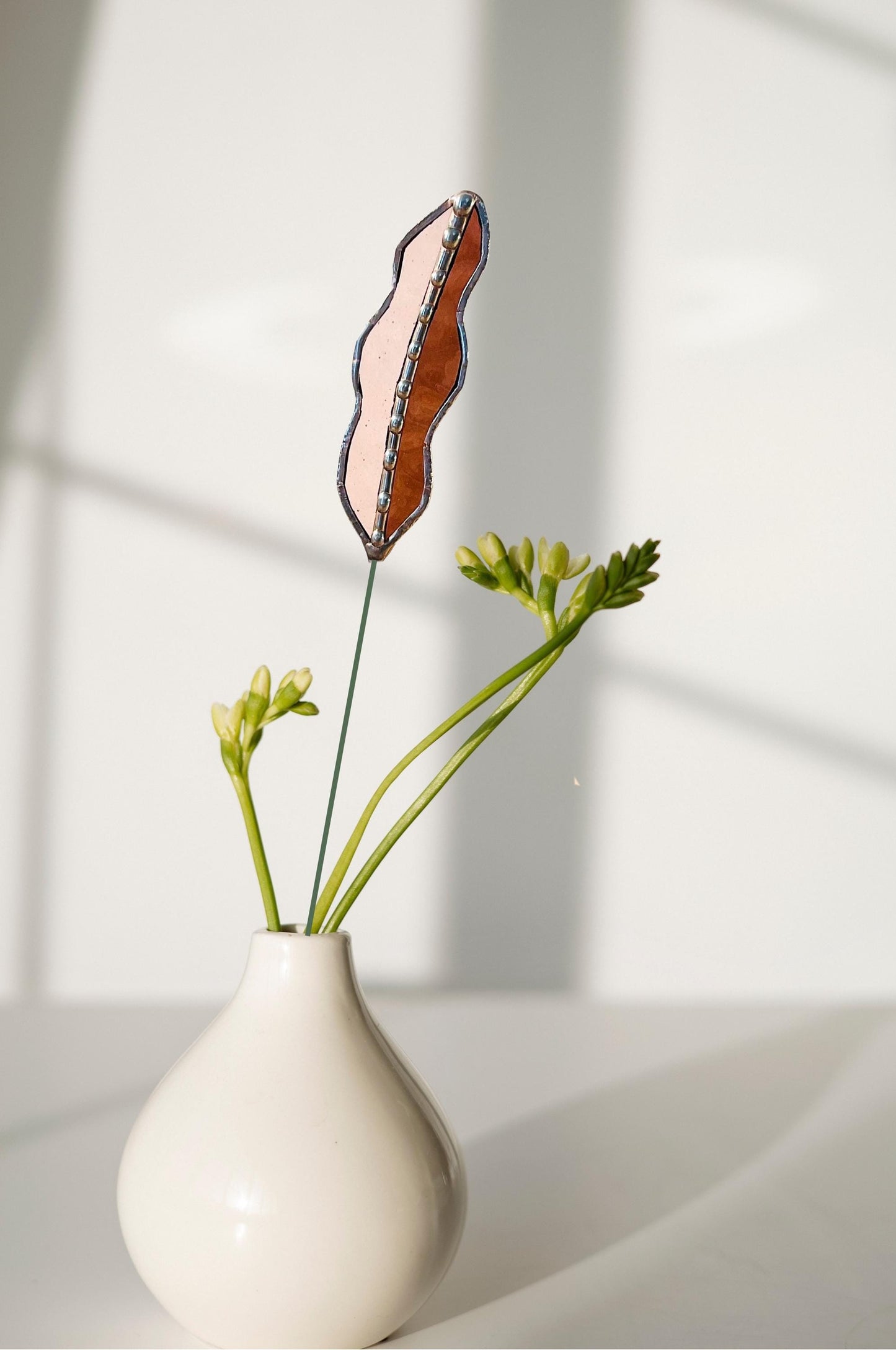 Glass Seed Pod Plant Stakes