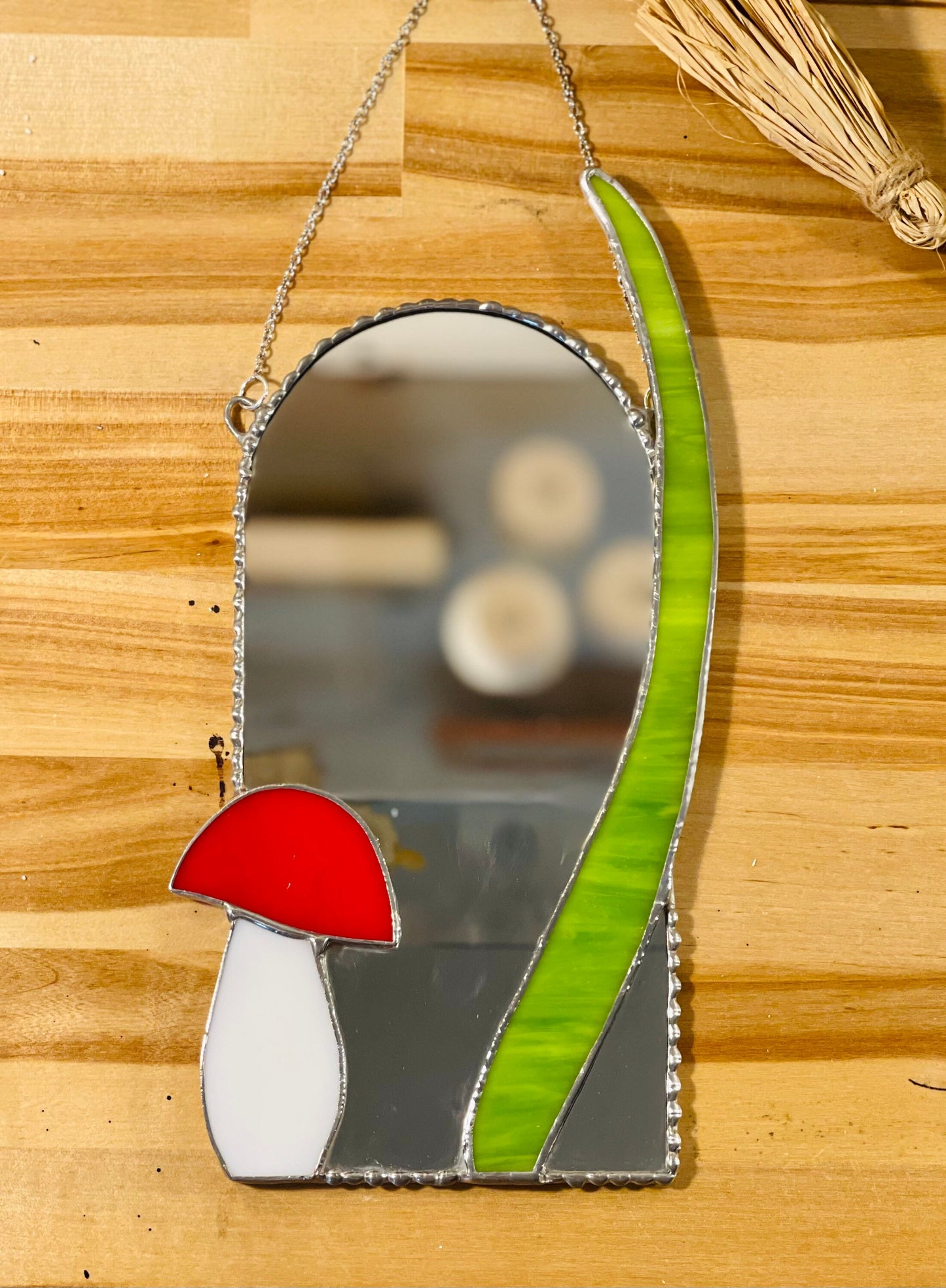 Small Mushroom Accent Mirror