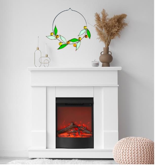 Stained Glass Flora Wreath