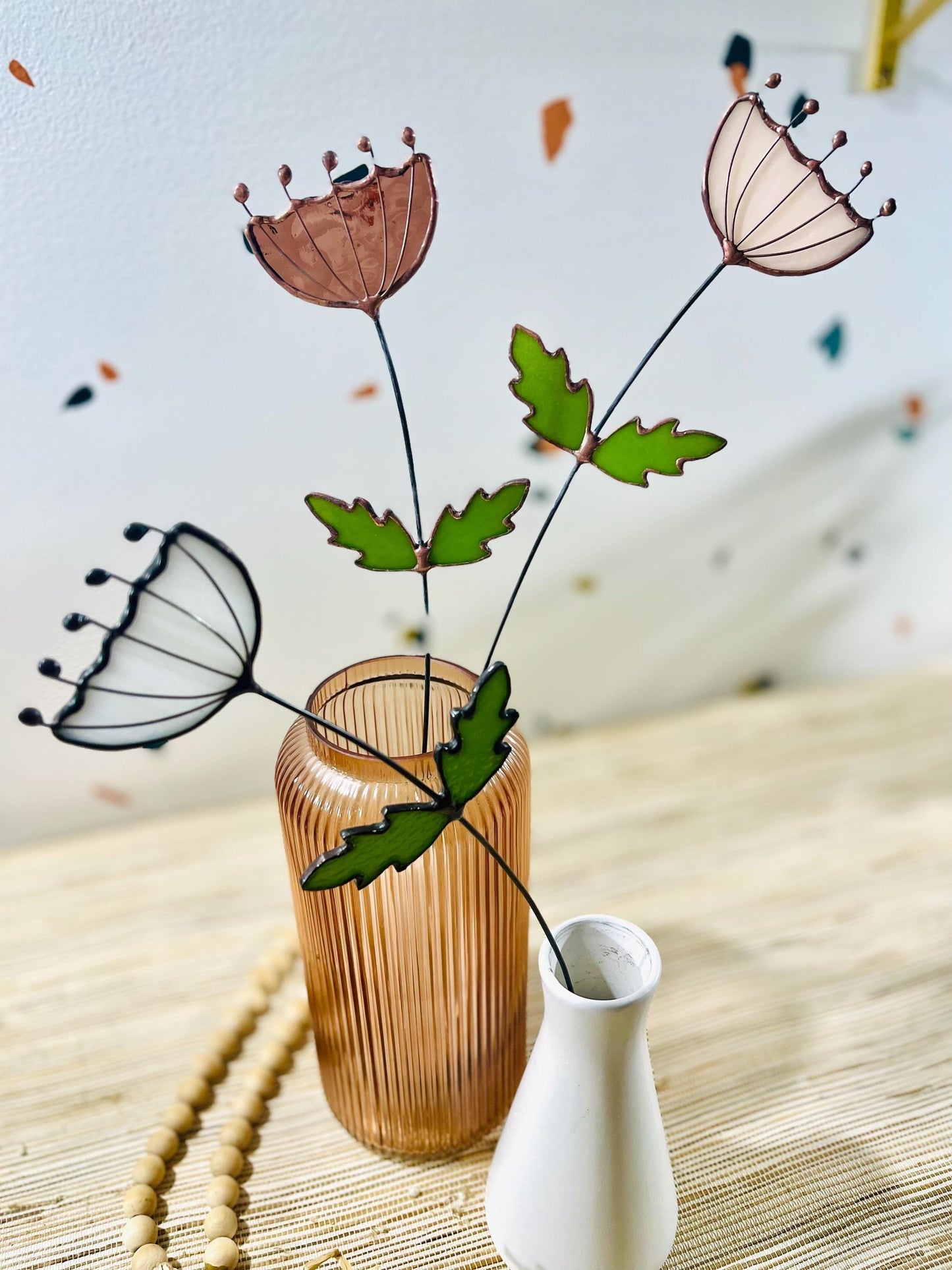 Glass Queen Anne's Lace Stem