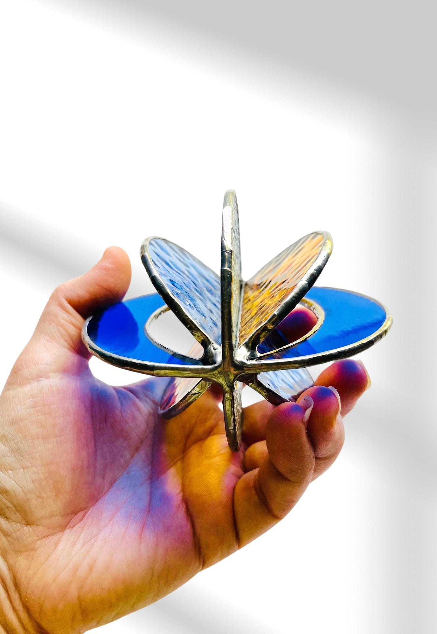 Stained Glass Garden Wind Spinner