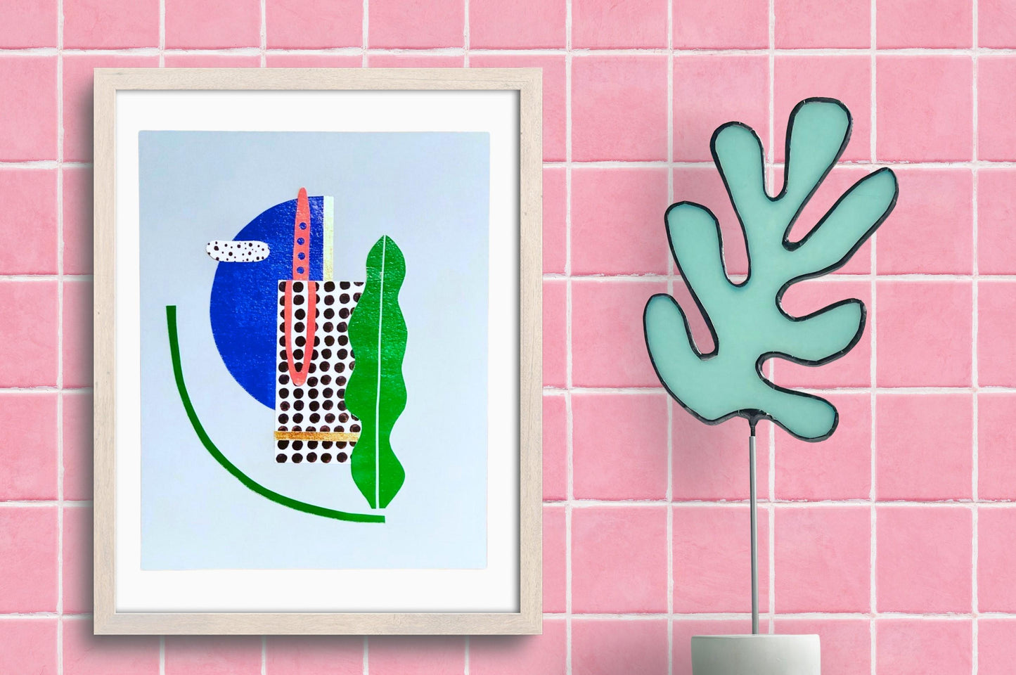Matisse Inspired Stained Glass Sculpture
