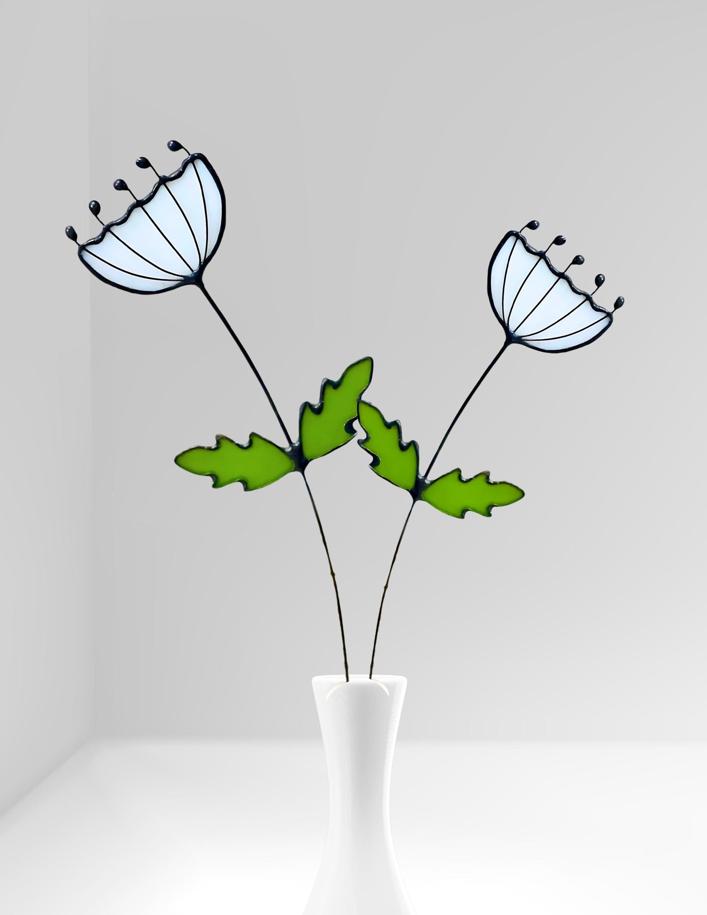 Glass Queen Anne's Lace Stem