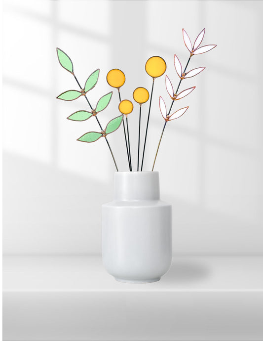 Glass Billy Button Stems - Samara Designs Studio